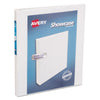 Avery Showcase Economy View Binder with Round Rings, 3 Rings, 0.5" Capacity, 11 x 8.5, White