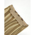 VIP BandX Halo Hair Extensions 100% Human Hair, Silky Straight 18 Inch, Invisible Wire with Clips