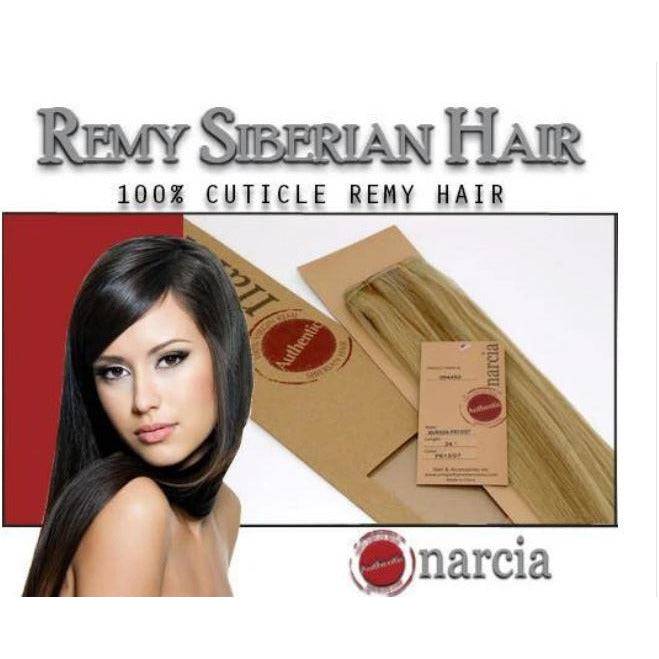 Narcia Weft Hair Extensions 100% Remy Siberian Human Hair, Silky Straight 18 Inch