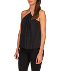 Michael Kors Sleeveless Chain Neck Halter Top by Vanessa Jane