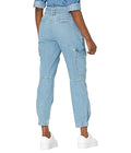 Ralph Lauren Womens Blue Denim Pocketed Tie Cargo Pants,Size 16 by Vanessa Jane