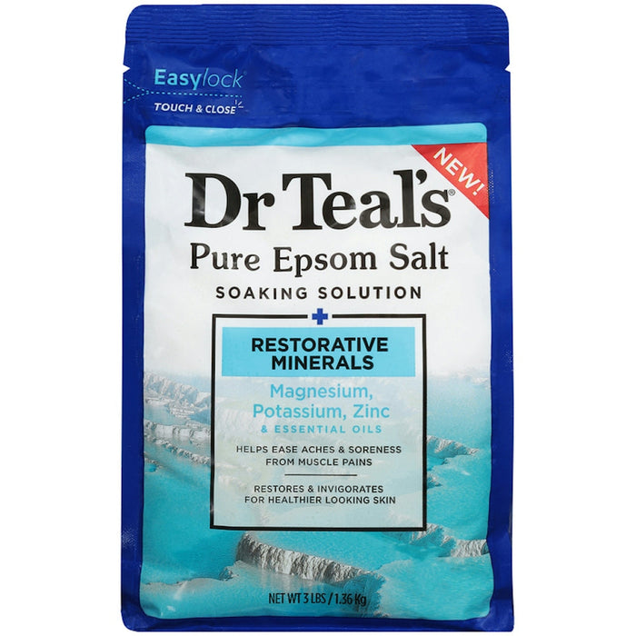 Dr Teal's Restorative Minerals Pure Epsom Salt Soaking Solution by Pasteur Pharmacy
