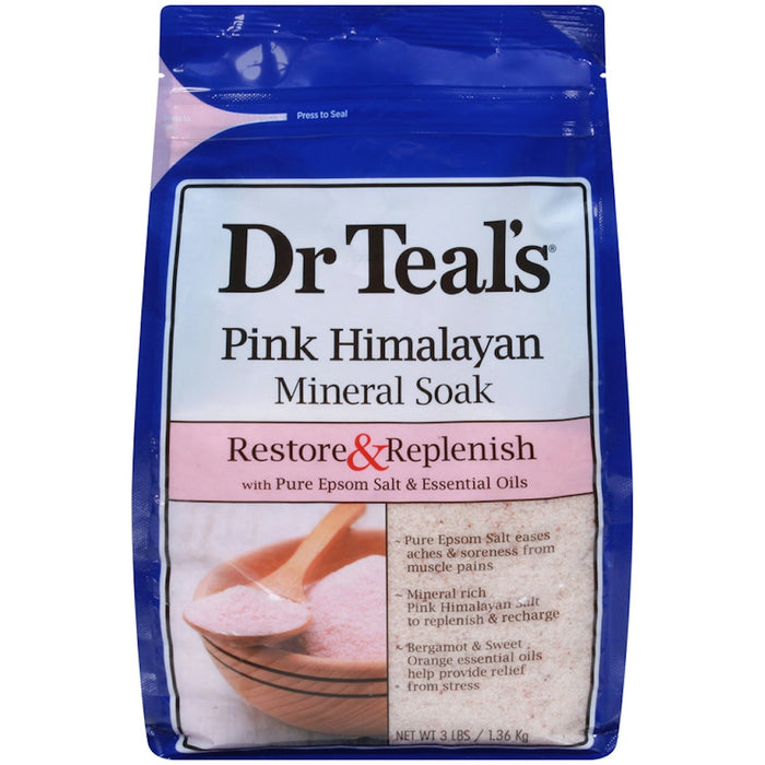 Dr Teal's Pink Himalayan Restore & Replenish Mineral Soak 3 Lb by Pasteur Pharmacy