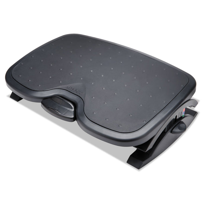 Kensington SoleMate Plus Adjustable Footrest with SmartFit System, 21.9w x 3.7d x 14.2h, Black