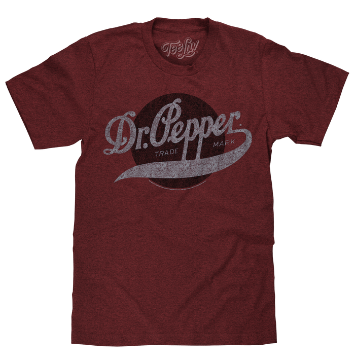 Dr Pepper Trademark T-Shirt - Red by Tee Luv
