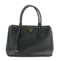 Prada Milano Black Saffiano Galleria 2-Way Bag #3066 by Bolt Boutique