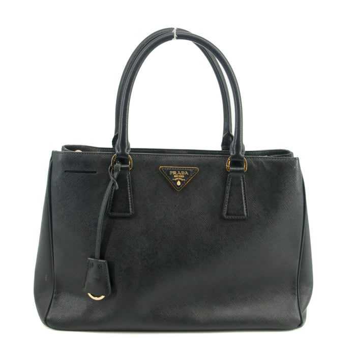 Prada Milano Black Saffiano Galleria 2-Way Bag #3066 by Bolt Boutique