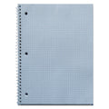 Universal Wirebound Notebook, 1 Subject, Quadrille Rule, Black Cover, 10.5 x 8, 70 Sheets