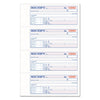 Adams TOPS 3-Part Hardbound Receipt Book, Three-Part Carbonless, 7 x 2.75, 4/Page, 200 Forms