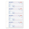 Adams TOPS 3-Part Hardbound Receipt Book, Three-Part Carbonless, 7 x 2.75, 4/Page, 200 Forms