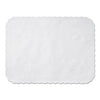 Hoffmaster Anniversary Embossed Scalloped Edge Tray Mat, 14 x 19, White, 1,000/Carton