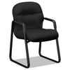 HON Pillow-Soft 2090 Series Guest Arm Chair, 23.25" x 28" x 36", Black
