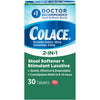 Colace® 2-in-1 Stool Softener + Stimulant Laxative Tablets