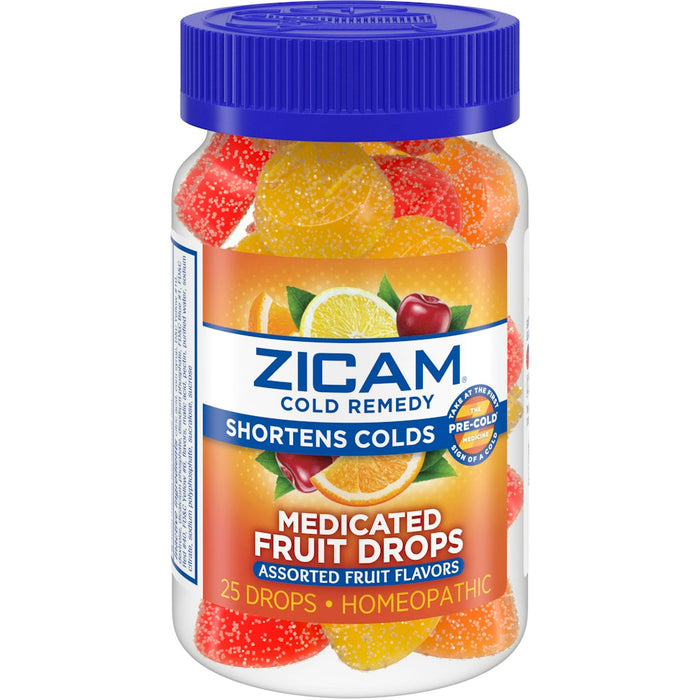 Zicam® Cold Remedy Zinc Medicated Fruit Drops – Assorted Flavors (25 Count) by Pasteur Pharmacy