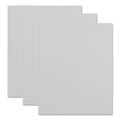 Universal Two-Pocket Plastic Folders, 100-Sheet Capacity, 11 x 8.5, White, 10/Pack