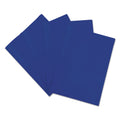 Universal Plastic Twin-Pocket Report Covers, Three-Prong Fastener, 11 x 8.5, Navy Blue/ Navy Blue, 10/Pack