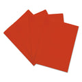 Universal Plastic Twin-Pocket Report Covers, Three-Prong Fastener, 11 x 8.5,  Red/Red, 10/Pack