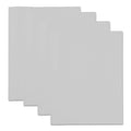 Universal Plastic Twin-Pocket Report Covers with Three-Prong Fastener, 11 x 8.5, White/White, 10/Pack