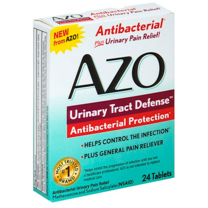 AZO Urinary Tract Defense™ – Antibacterial Protection & Pain Relief (24 Tablets) by Pasteur Pharmacy