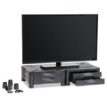 Kelly Computer Supply Monitor Stand, 13" x 13.5" x 4.75" to 5.75", Black, Supports 60 lbs