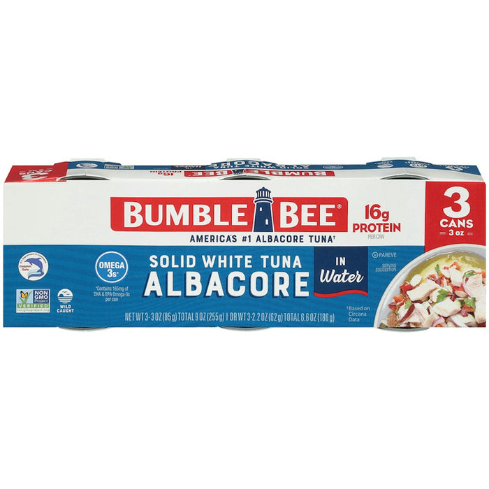 Bumble Bee Tuna Solid White Albacore In Water 3PK 3oz Cans by Pasteur Pharmacy