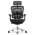 Eurotech Ergohuman Elite High-Back Chair, 18.1" to 21.6" Seat Height, Black