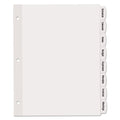 Avery Big Tab Printable White Label Tab Dividers, 8-Tab, 11 x 8.5, White, 20 Sets