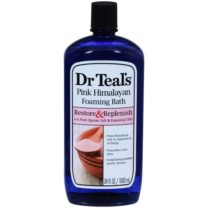 Dr Teal's Pure Epsom Salt & Essential Oils Restore & Replenish Pink Himalayan Foaming Bath - 34 Fl Oz by Pasteur Pharmacy