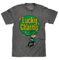 Lucky Charms Retro Logo T-Shirt - Gray by Tee Luv