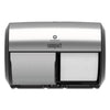 Georgia Pacific Compact Coreless Side-by-Side 2-Roll Dispenser, 11 x 7.38 x 7.38, Stainless Steel