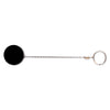 Advantus Heavy-Duty Retractable ID Card Reel, 18.5" Extension, Black/Chrome, 6/Pack
