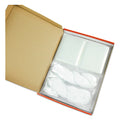 Universal Clear Badge Holders w/Garment-Safe Clips, 2 1/4 x 3 1/2, White Inserts, 50/Box
