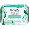The Honey Pot Company 100% Organic Cotton Cover Cooling Herbal Infusion Regular Liners - 30ct