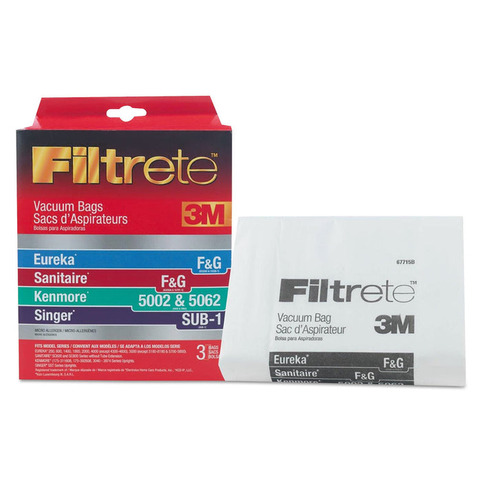 Sanitaire Disposable Dust Bags w/Filter for Sanitaire Commercial Upright Vacuum, 6/Carton