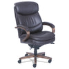 La-Z-Boy Woodbury High-Back Executive Chair, Supports Up to 300 lb, 20.25" to 23.25" Seat Height, Brown Seat/Back, Weathered Sand Base
