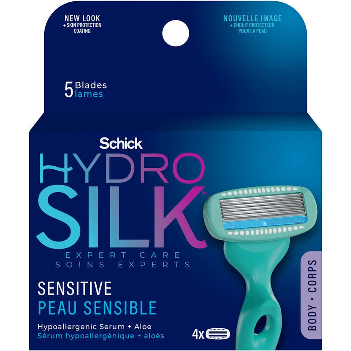 Schick Hydro Silk 5 Blades Sensitive Razor Blades 4Ea by Pasteur Pharmacy