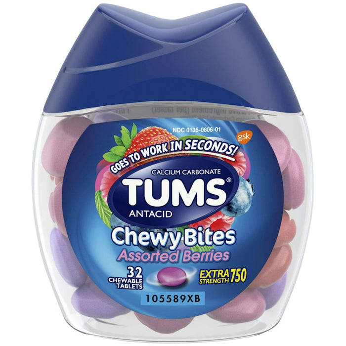 Tums® Antacid Chewy Bites – Extra Strength 750 mg (Assorted Berries) by Pasteur Pharmacy