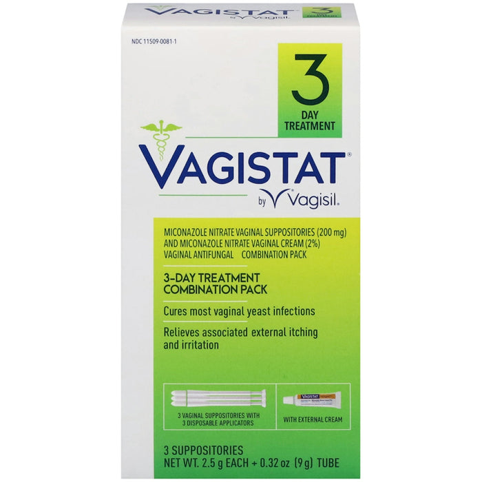 Vagistat Vaginal Antifungal, 3-Day Treatment, Combination Pack by Pasteur Pharmacy