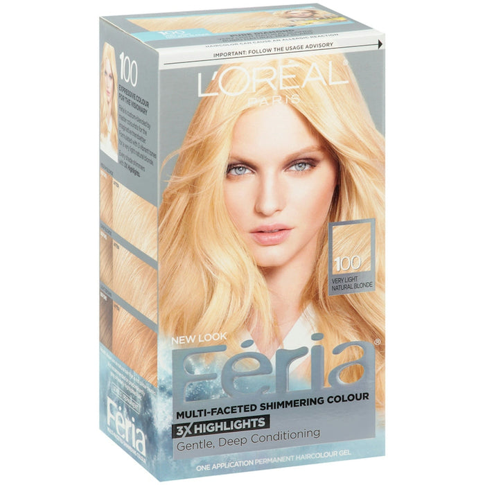 Feria L'Oreal Paris Permanent Haircolour Gel, Very Light Natural Blonde 100 by Pasteur Pharmacy