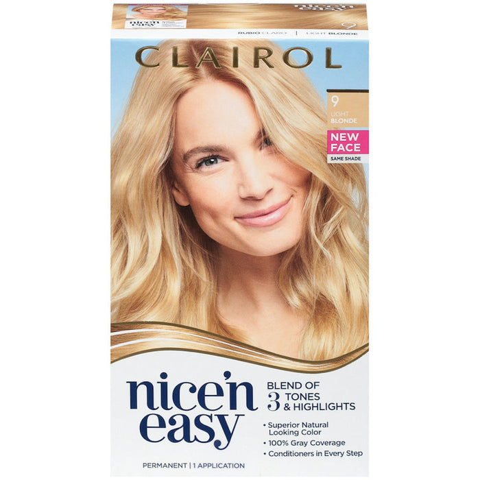 Clairol Nice 'n Easy Permanent Hair Color 9 Light Blonde by Pasteur Pharmacy