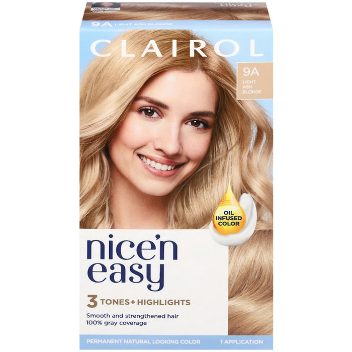 Nice 'N Easy Light Ash Blonde 9A Permanent Hair Color 1 Ea Box by Pasteur Pharmacy