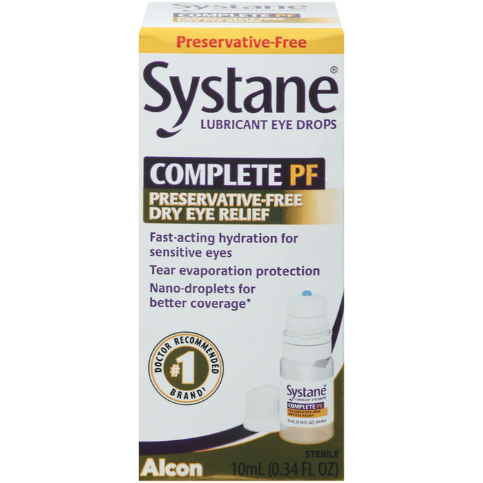 Systane Complete PF Lubricant Eye Drops 0.34 Fl Oz by Pasteur Pharmacy