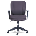 SertaPedic Cosset Ergonomic Task Chair, Supports Up to 275 lb, 19.5" to 22.5" Seat Height, Gray Seat/Back, Black Base