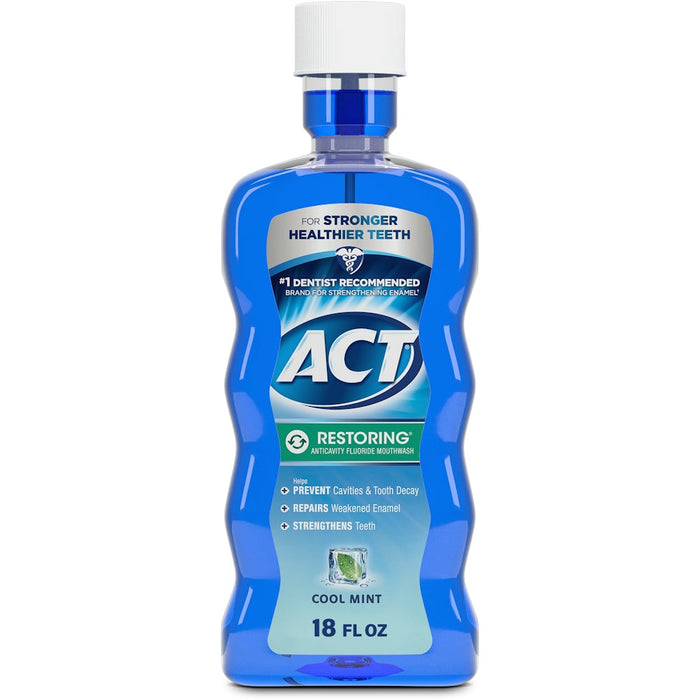 Act Restoring Cool Mint Anticavity Fluoride Mouthwash 18 Fl Oz by Pasteur Pharmacy
