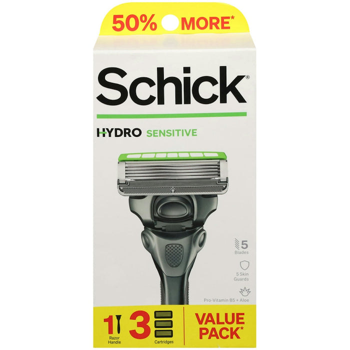 Schick Sensitive Hydro Razor Value Pack 1Ea by Pasteur Pharmacy