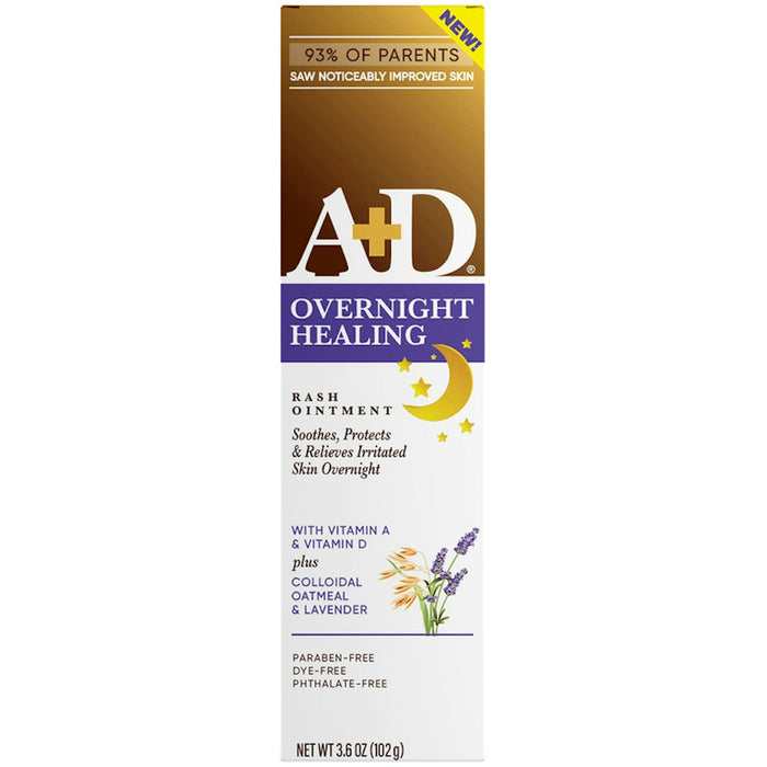 A+D Overnight Healing Diaper Rash Ointment 3.6 Oz by Pasteur Pharmacy