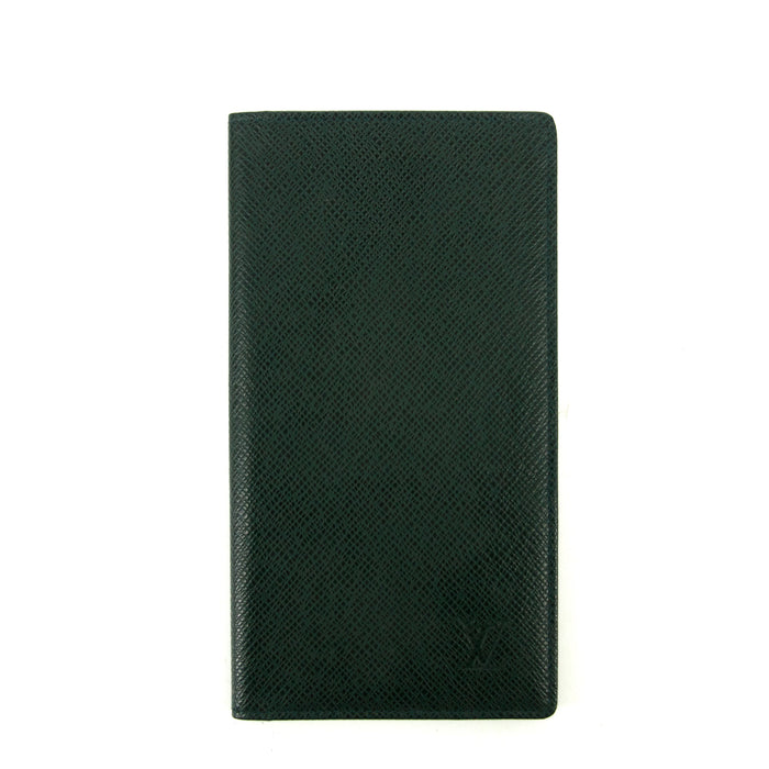 Louis Vuitton Green Taiga Long Wallet #3078 by Bolt Boutique