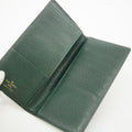 Louis Vuitton Green Taiga Long Wallet #3078 by Bolt Boutique