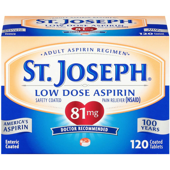 St. Joseph Low Dose Aspirin Tablets 120 Ea by Pasteur Pharmacy
