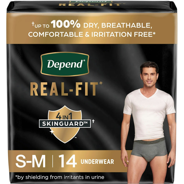 Depend Real Fit Incontinence Underwear For Men, Disposable, Maximum Absorbency, Small/Medium, Grey by Pasteur Pharmacy